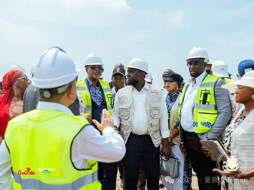 [Mars Star News Flash] In-depth on-site inspection of the future new city – Guinean Minister of Housing and Urban Development, Mory Conde, leads a team to inspect the Conakry New City project in Guinea.